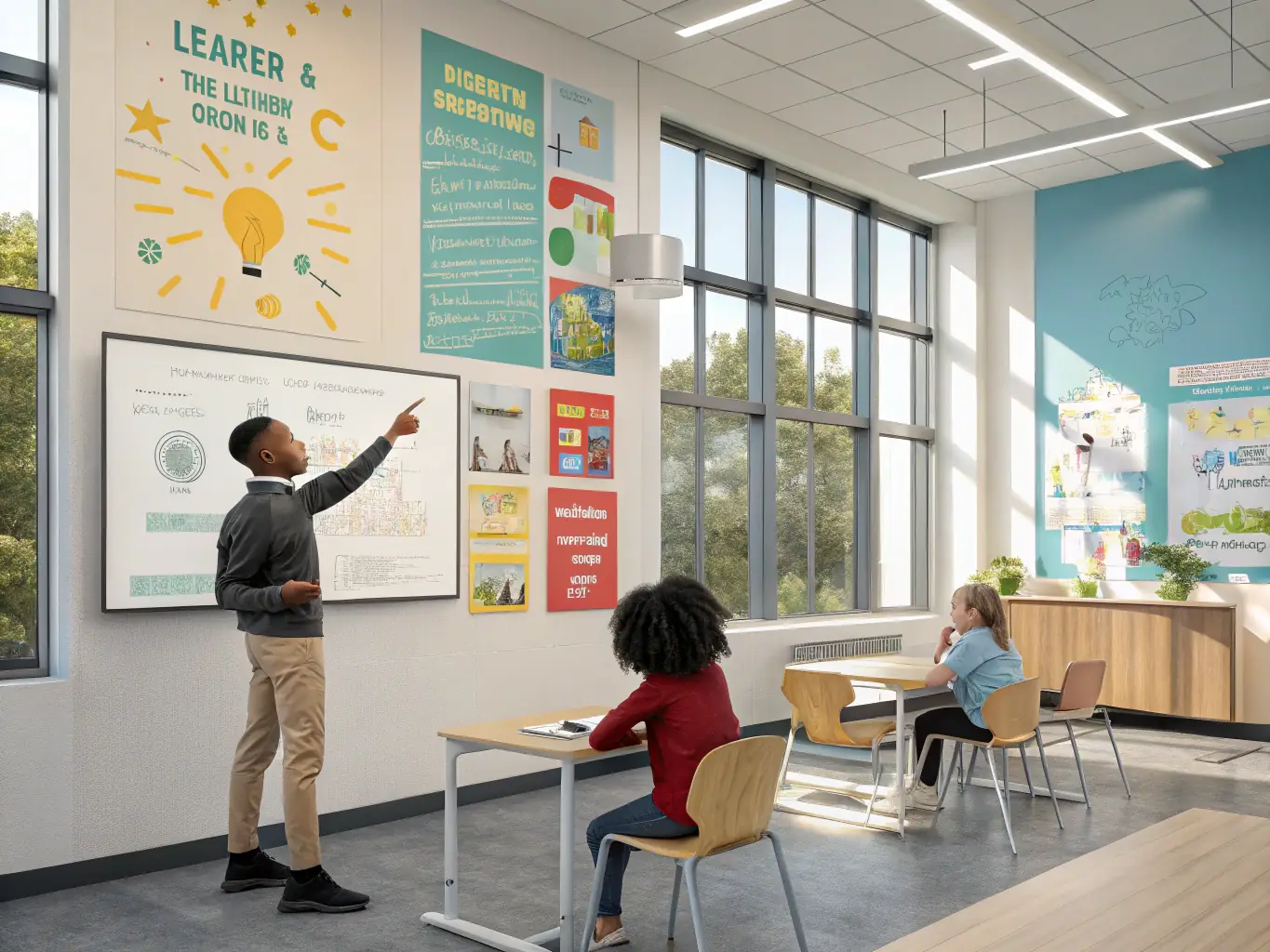 An image of a modern training facility with workers participating in an upskilling program, highlighting Levitate Solutions' focus on addressing skills shortages and promoting sustainable employment.
