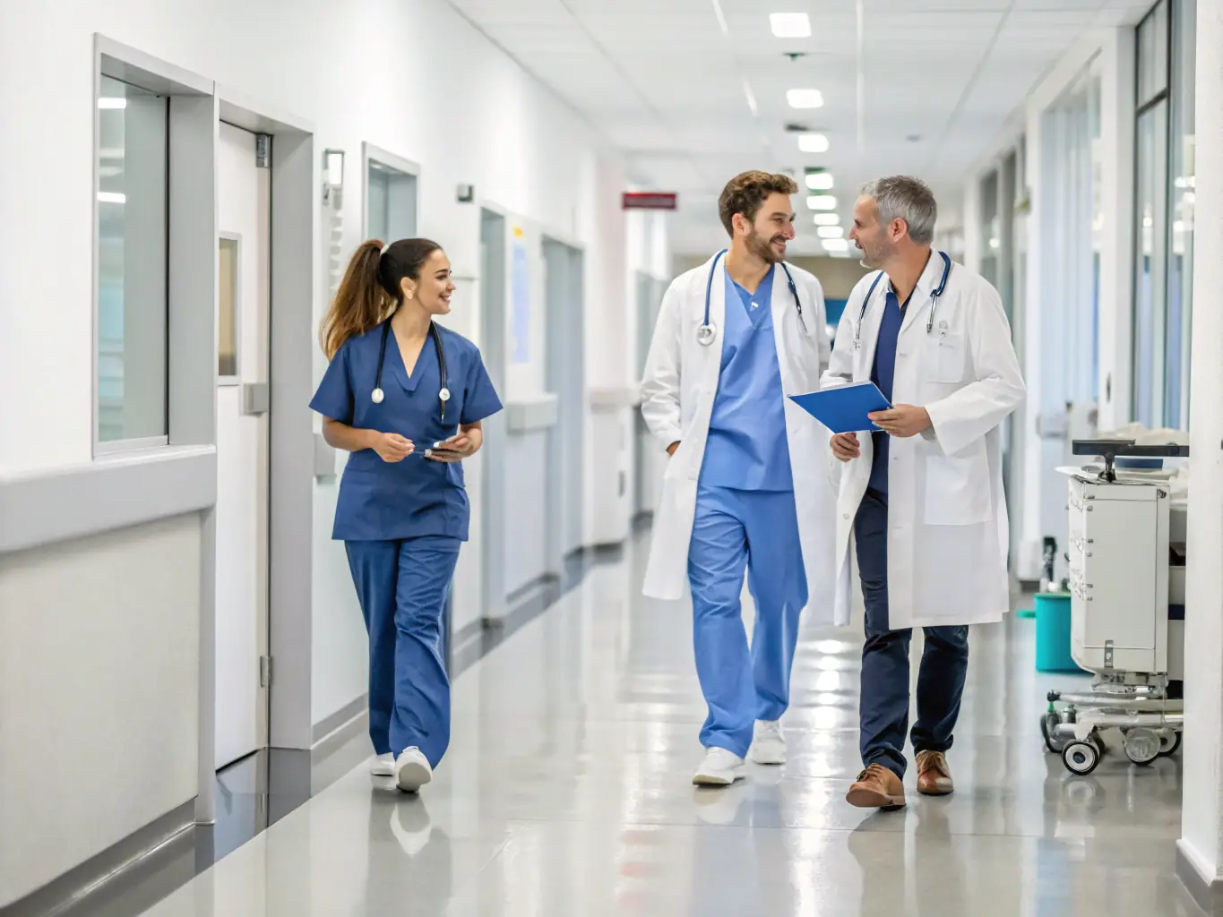 A photo of healthcare professionals in a modern hospital setting in Alice Springs, representing the healthcare industry.